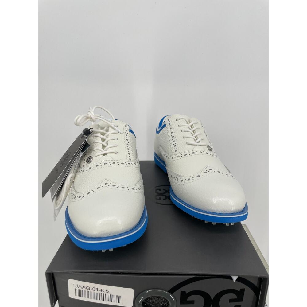 G/Fore Womens Camo Brogue Gallivanter Golf Shoes 7.5 White Leather G4LS22EF09